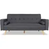 Image de Canapé convertible scandinave Tao Tissu Gris foncé