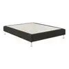 Image de Sommier tapissier bultex reset fume 160 x 200 5 zones confort 2 places gris fume 19 cm 7798059