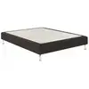 Image de Sommier Tapissier Bultex Reset Gris Fumé 90x200 5 Zones 6 Cm Mousse 1 Place Bois Épicéa