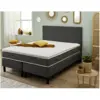 Image de Ensemble epeda enchanteur gris chiné 160x200 - double sommier