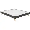 Image de Sommier 120 x 200 vitality ferme tissé gris fumé 1220 VITAL-F-1220-GFU