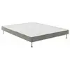 Image de Sommier tapissier bultex robusto 2 places 2x80x200 cm en chenille beige structure sapin 7745028