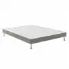 Image de Sommier Tapissier Bultex Robusto Gris Ferme 2x90x200 Cm Lattes Epicéa