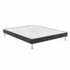 Image de Bultex Robusto Fougère Sommier Tapissier 90x200 Cm Confort Ferme Lattes Bois Massif Cadre Bois