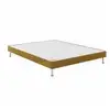 Image de Bultex Robusto Sommier Tapissier Confort Ferme Ocre Bois 100 X 190 Cm