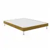 Image de Sommier Tapissier Bultex Robust Ocre 120 X 190 Cm Confort Ferme Cadre Bois