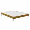 Image de Sommier tapissier 2 places 2x90x200 cm ocre ferme hauteur 14 cm 7792921