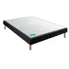 Image de Sommier tapissier stylo 160x190 cm velours nuit, confort ferme 12 lattes 7753616