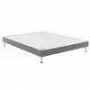 Image de Bultex Robusto Sommier Tapissier Gris Clair 80x190 Cm Confort Ferme