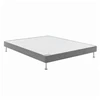Image de Sommier Tapissier Bultex Robusto Gris Clair 2 Places 2x100x200 Cm Confort Ferme Hauteur 14 Cm
