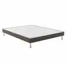 Image de Bultex Sommier Tapissier Robusto Marron 120x200 Cm 2 Places Ferme Lattes Sapin Massif