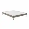 Image de Sommier tapissier ferme moka 2x100x200 cm 14 cm hauteur 2 places 7792280