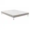 Image de Sommier tapissier bultex 140x190 cm jersey gris galet 7745060