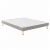 Image de Sommier Tapissier Bultex Robusto Gris Galet 70x190 Cm Ferme Hauteur 14 Cm