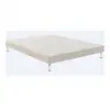 Image de Sommier tapissier ferme 2x80x190 cm coutures lin beige lattes épicéa 7792204