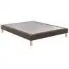 Image de Sommier Tapissier Epeda Confort Ferme Bois Massif Marron 120x190 Cm