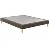 Image de Sommier Tapissier Epeda Noyer Marron 2 Places 2 X 80 X 190 Cm Bois Massif
