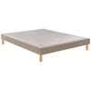 Image de Sommier Epeda Noÿer Jersey Galet 100x190 Cm Confort Ferme 12 Lattes Épicéa