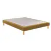 Image de Epeda Noyer Ocre Sommier Tapissier Ferme 2 Places 160x190 Hauteur 15 Cm