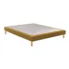 Image de Sommier tapissier Epeda NOYER OCRE lattes passives 160x190