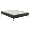 Image de Sommier tapissier 90x200 gris fonce 5 zones bultex reset 7797478