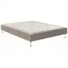 Image de Sommier Tapissier Bultex Reset Taupe 140x190 Cm Bois Massif 5 Zones