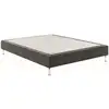 Image de Base de sommier rembourrée grise 80x200 avec 5 zones de confort 7797265