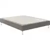 Image de Bultex Reset Sommier Tapissier 5 Zones Gris Clair 180x200 Cm 2 Places Bois 6 Cm