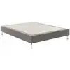 Image de Sommier tapissier 2 places 180x200 cm gris clair 5 zones confort morphologique 7797850