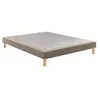 Image de Sommier tapissier Epeda NOYER MOKA 100x190 confort ferme