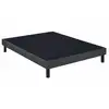 Image de Sommier tapissier 140x200 cm unic gris anthracite 2 places hauteur 14 cm lattes en sapin massif 7751826