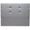 Image de MERINOS Tête de lit Cozy chine gris clair 140cm (150cm finie)