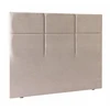 Image de Tête De Lit Epeda Deco Carre Tisse Taupe 160x120x6 Cm