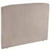 Image de Tête de lit - EPEDA - Galbe 160cm - Tissé taupe - Fixation murale incluse - Élégance chic