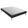 Image de Sommier tapissier stylo bleu nuit 2 places 2x80x190 cm confort ferme 14 cm lattes rigides en epicea 7752784