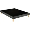 Image de Sommier déco tapissier Unic gris - Merinos 2x80x200