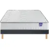 Image de Ensemble merinos full bed - 651 ressorts ensachés + sommier confort ferme 180x200 - double sommier