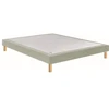 Image de Sommier Tapissier Epeda Noyer Chevron Lin 90x200 1 Place Bois Massif Pefc