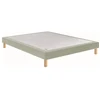 Image de Epeda Sommier Tapissier Noyer Chevron Lin 100x190 Cm 1 Place