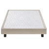 Image de Sommier Tapissier Epeda Celest Sable 90x190 Beige Crème Amande 1 Place Cadre Bois