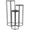 Image de RAZZA - Lot de 3 Sellettes Gigognes Métal Noir