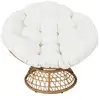 Image de Merida - fauteuil pivotant blanc avec assise capitonnée