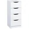Image de Jenny Blanc - Chiffonnier 4 Tiroirs Coloris Blanc