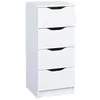 Image de JENNY BLANC - Chiffonnier 4 Tiroirs Coloris Blanc