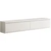 Image de DEYTON - Meuble TV 4 Portes Laqué Blanc Brillant