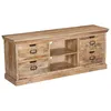 Image de VALMON - Meuble TV en Manguier 4 Tiroirs et 2 Niches