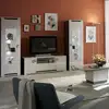 Image de Brise - Ensemble Salon Moderne Effet Béton Laqué Gris