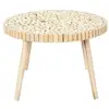 Image de Frej - table basse ronde avec plateau en rondins de bois FREJ
