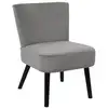 Image de Konae - fauteuil crapaud en velours côtelé gris KONAE