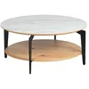 Image de TASHA - Table Basse Ronde Métal et Céramique